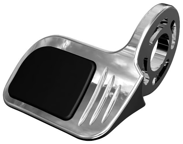 Kuryakyn Contoured ISO-Throttle Boss - Right Side - Chrome Motorcycle 6299
