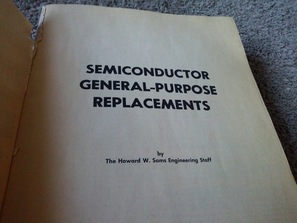 Semiconductor General Purpose Replacements Parts Listings Guide Manuel Preowned