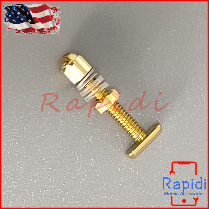 2PCS Curved Rectangle Screw&Bolt 4mm Replace For Car tier Eyeglasses Frame Gold