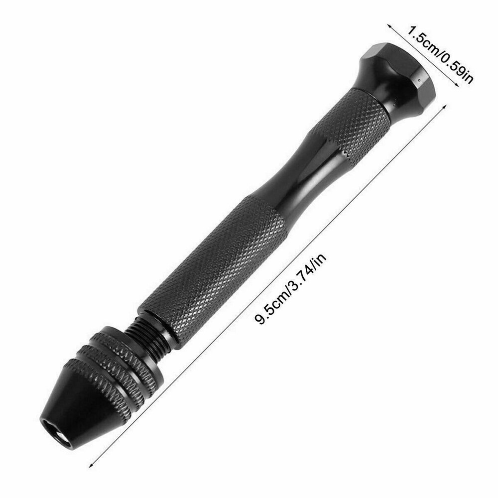 49Pcs Precision Pin Vise Hobby Micro Hand Twist Drill Bits Mini Rotary Tools