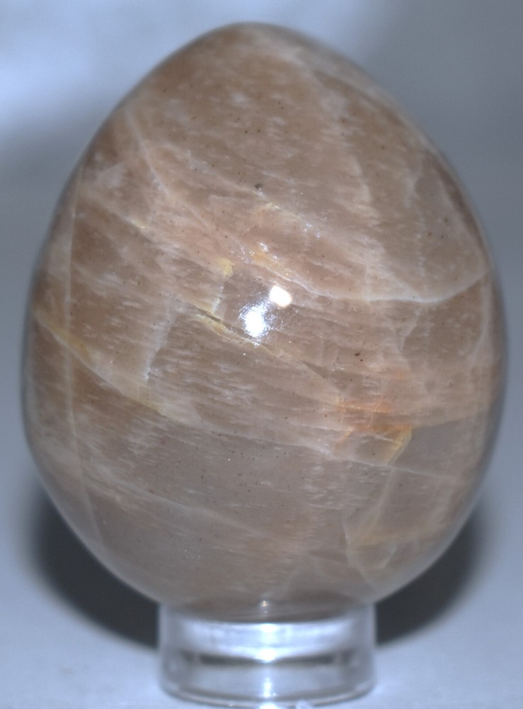Beautiful Peach Moonstone Egg 1.75"/76 Grams