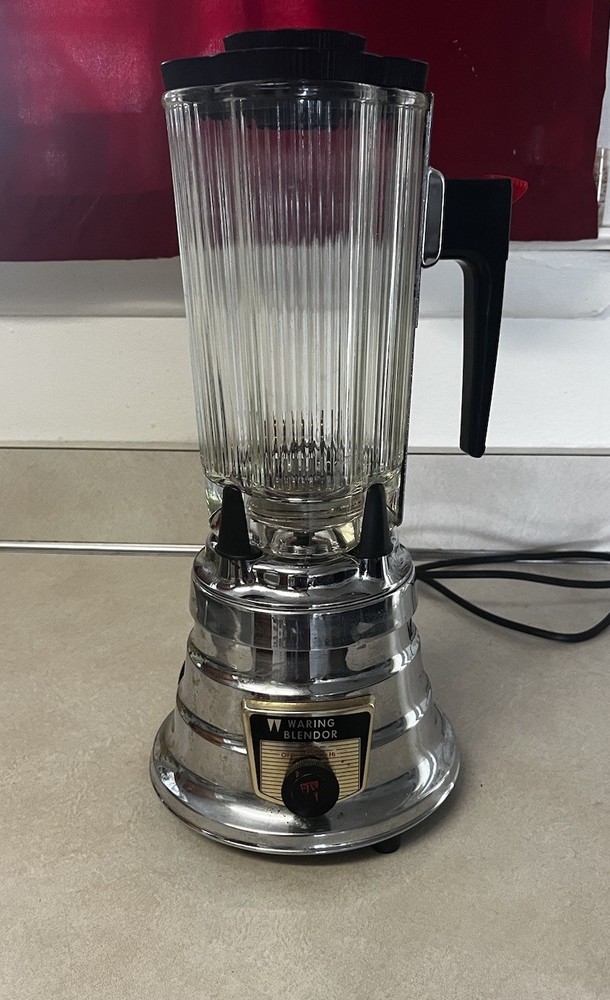 Vintage MCM Chrome Waring Blender Working