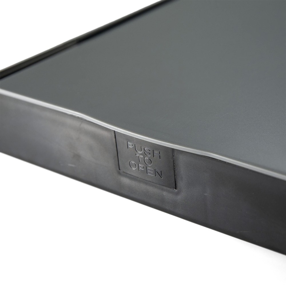 Officemate Recycled Double Storage Clipboard/Forms Holder, Plastic, Gray/Black (