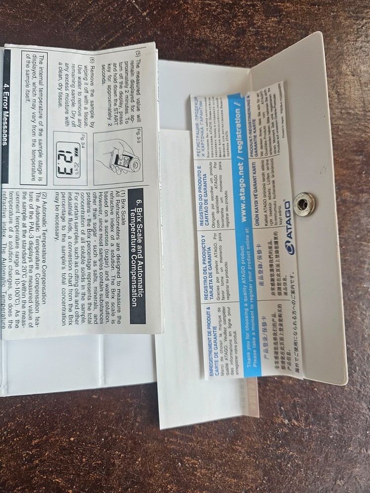 ATAGO official site ATAGO "Pocket" Refractometer PAL-3