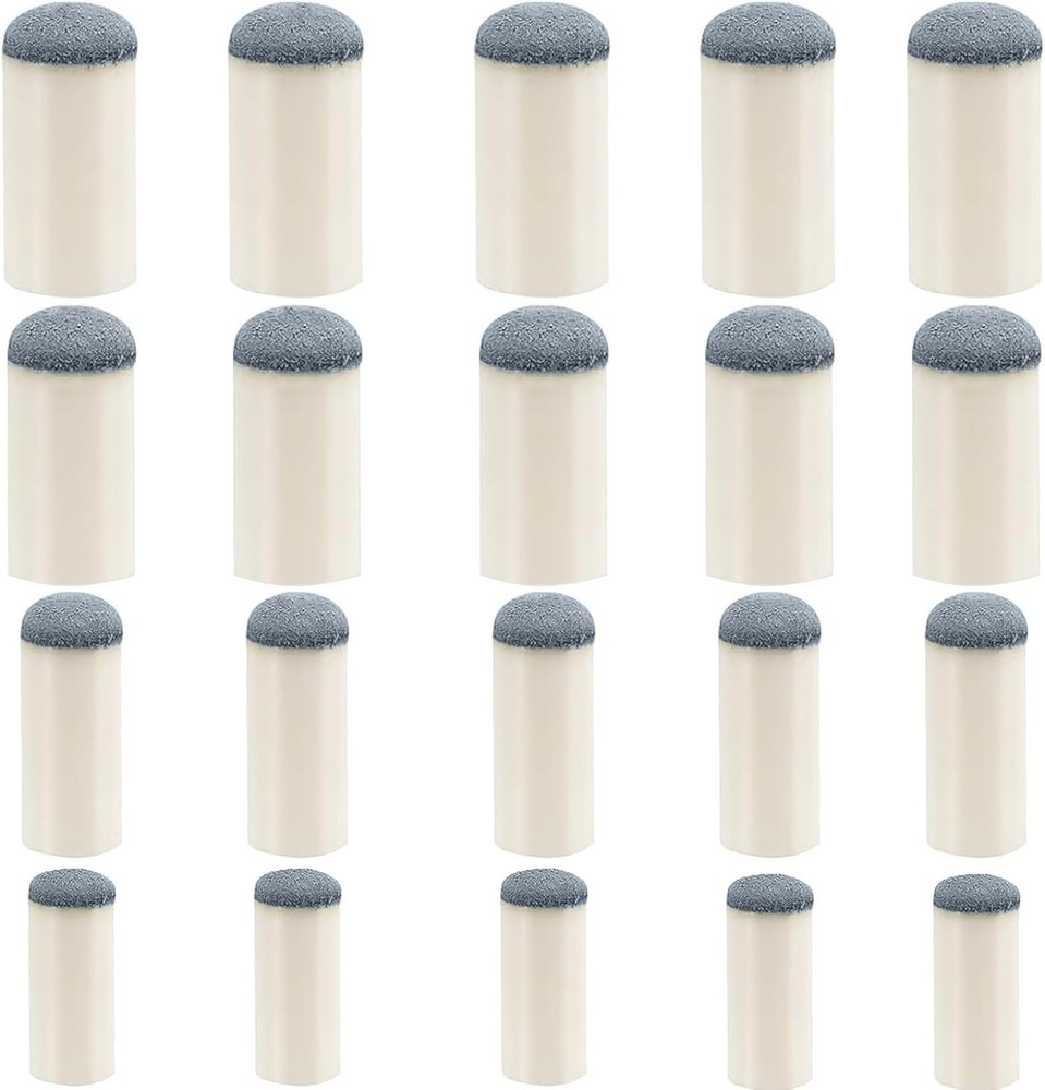 Quick Repair 20-Pack Pool Cue Tips - Improve Your Game with 4 Size Options
