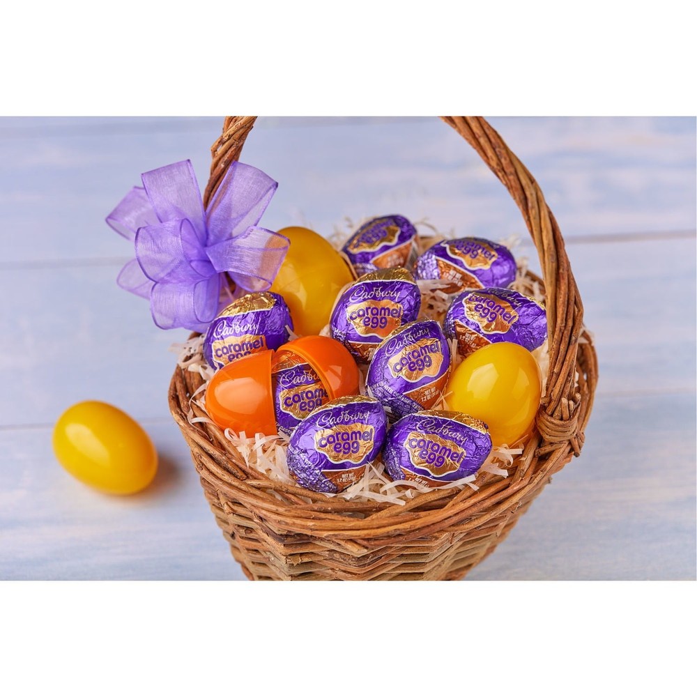 Cadbury Caramel Egg Chocolate with Caramel Easter Candy, Egg 1.2 oz