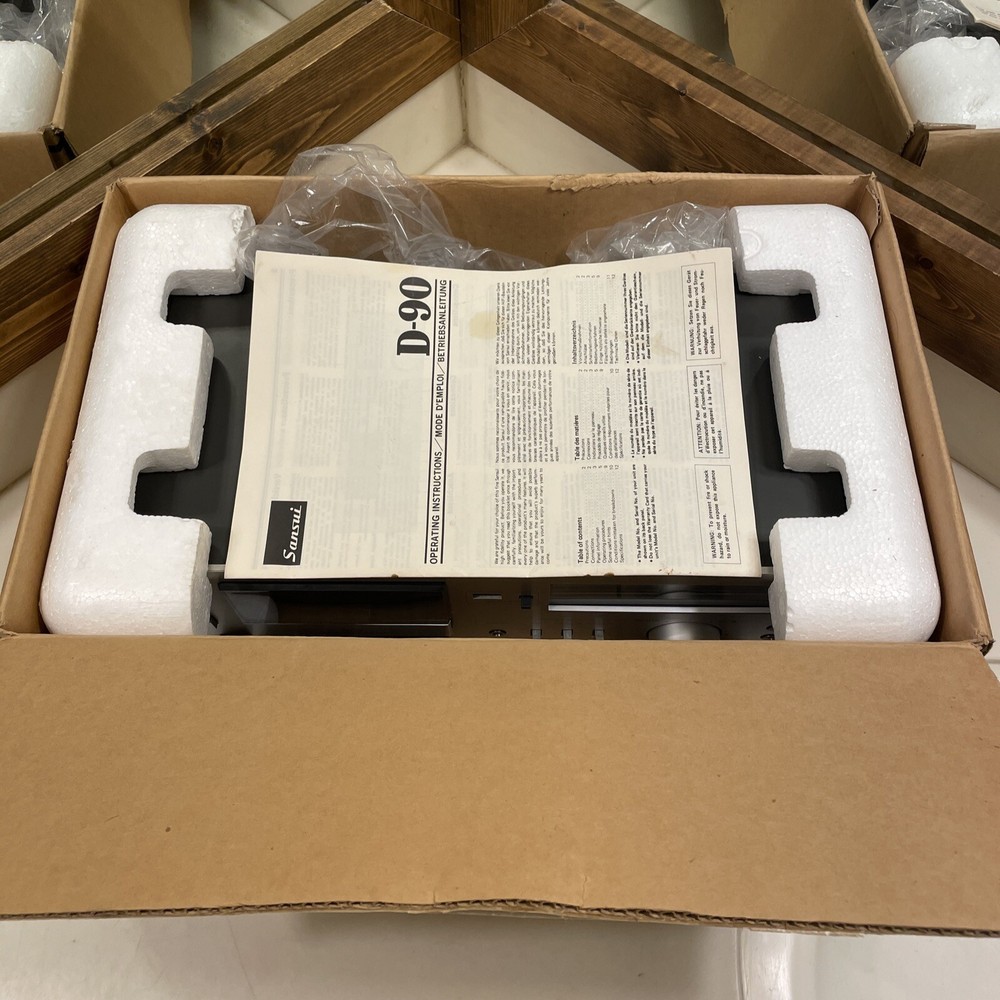 Sansui D-90 Cassette Deck with Original Box & Manual