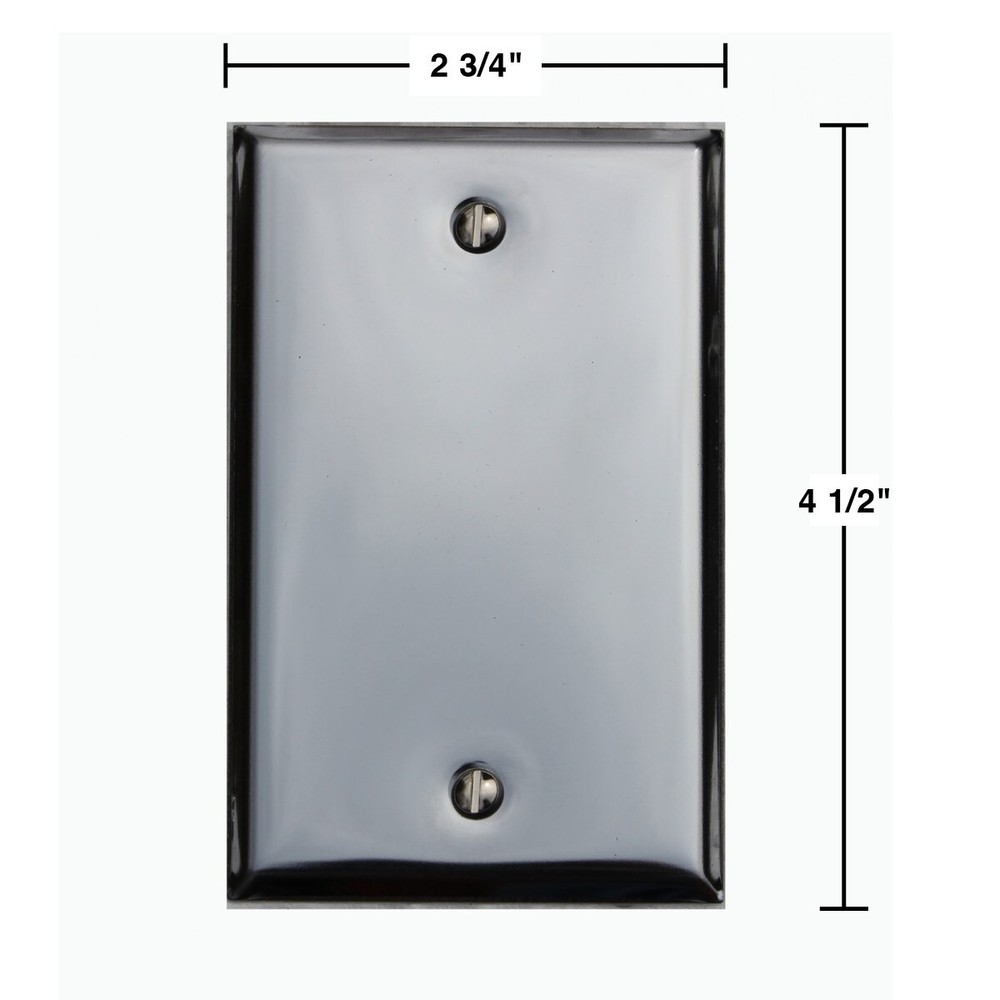 Switchplate Chrome Single Blank | Renovator's Supply