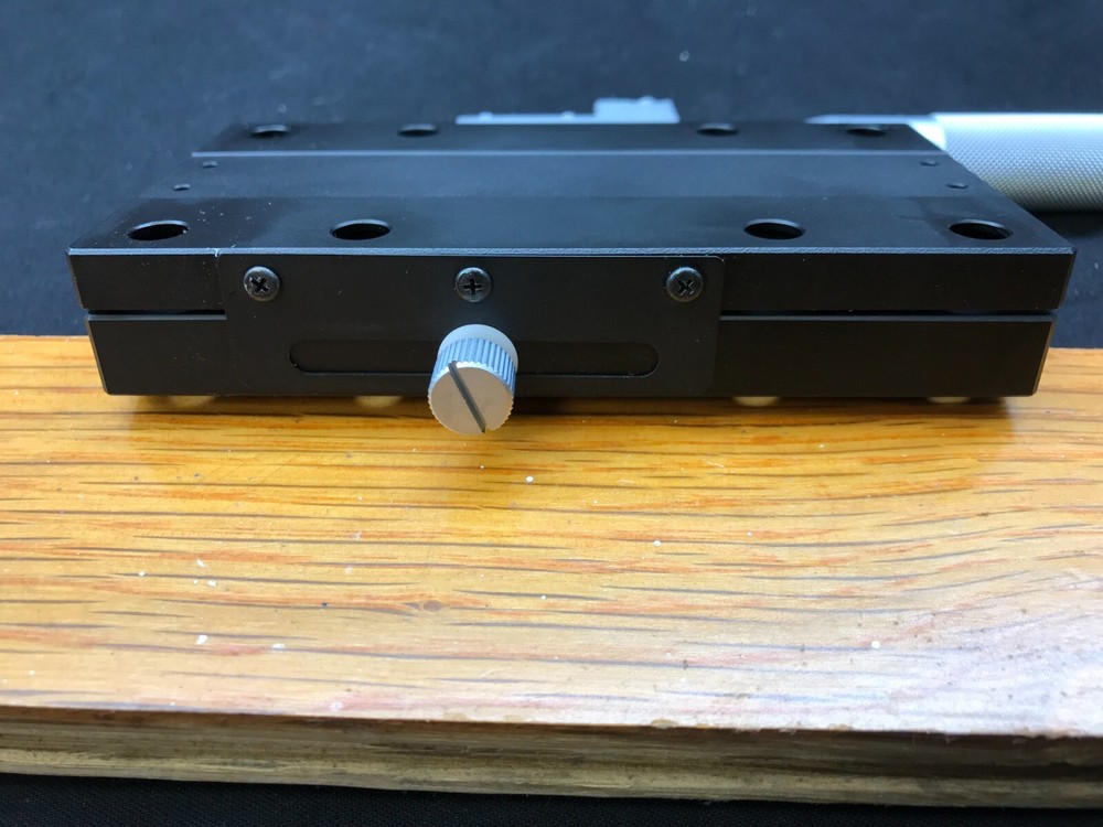 OptoSigma Linear Side Micrometer Translation Stage 65X120mm X-Axis Optic Stage