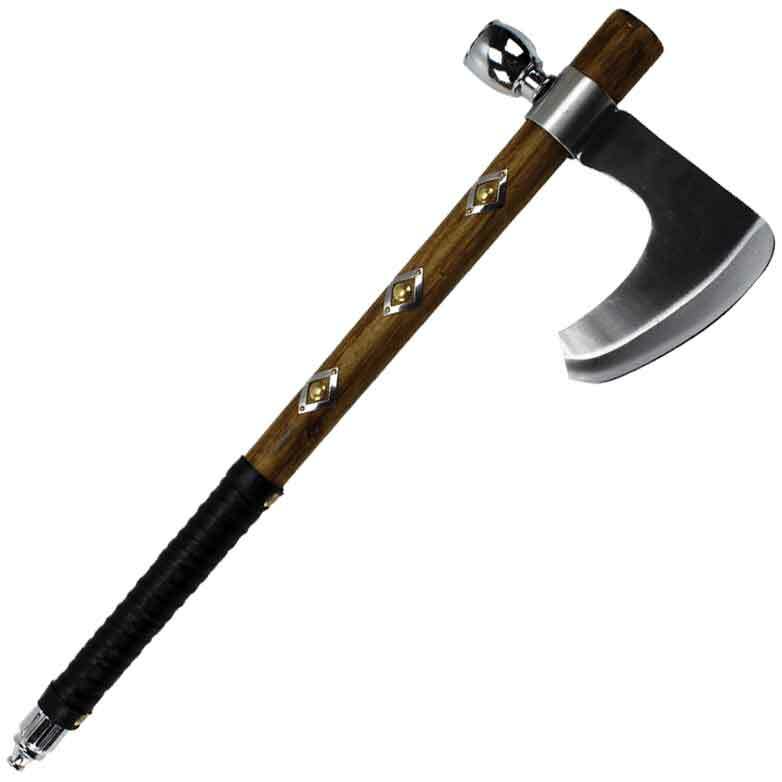 19" Chief Native American Tomahawk Hatchet Replica Axe Functional Peace Pipe 112