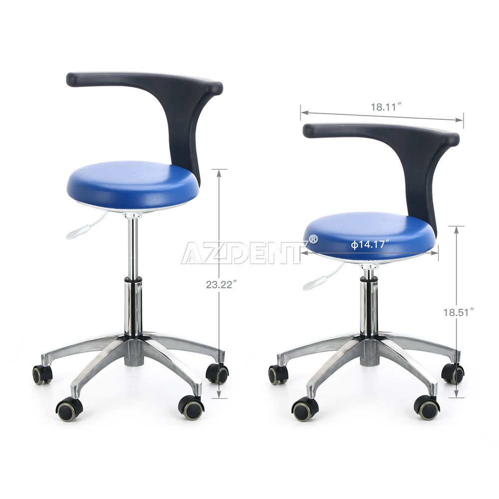 Dental Unit Chair Computer Controlled DC Motor PU Leather/Doctor Assistant Stool