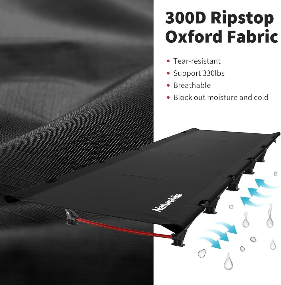 Compact & Protable Camping Bed Easy to Assemble Folding Tent Cot with Carry Bag
