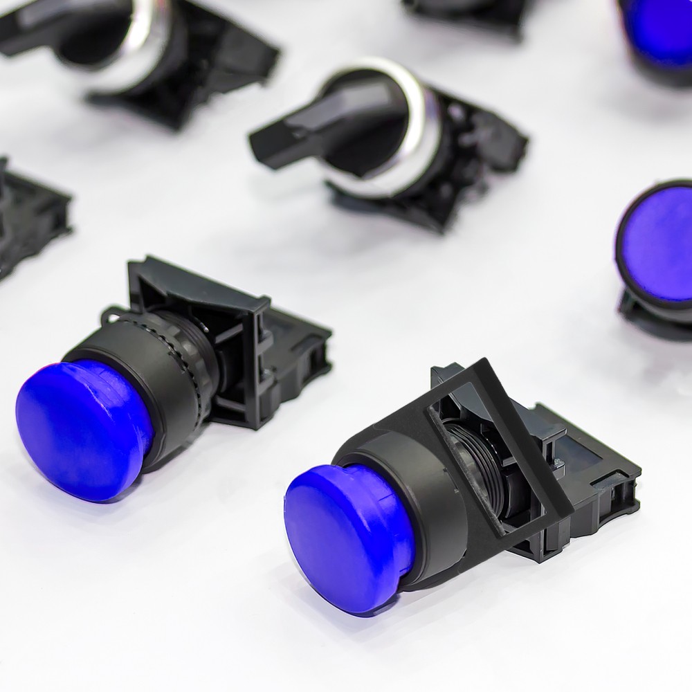 100 Pcs Electrical Logo Accessories Plastic Push Button Switch Frame Sign