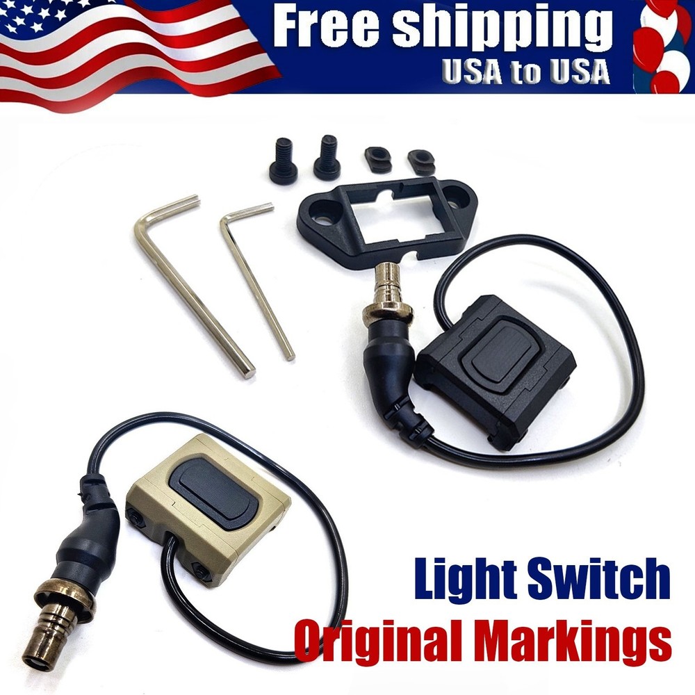 Tactical Flashlight Remote Pressure Switch Button for M300 M600 Series Light US