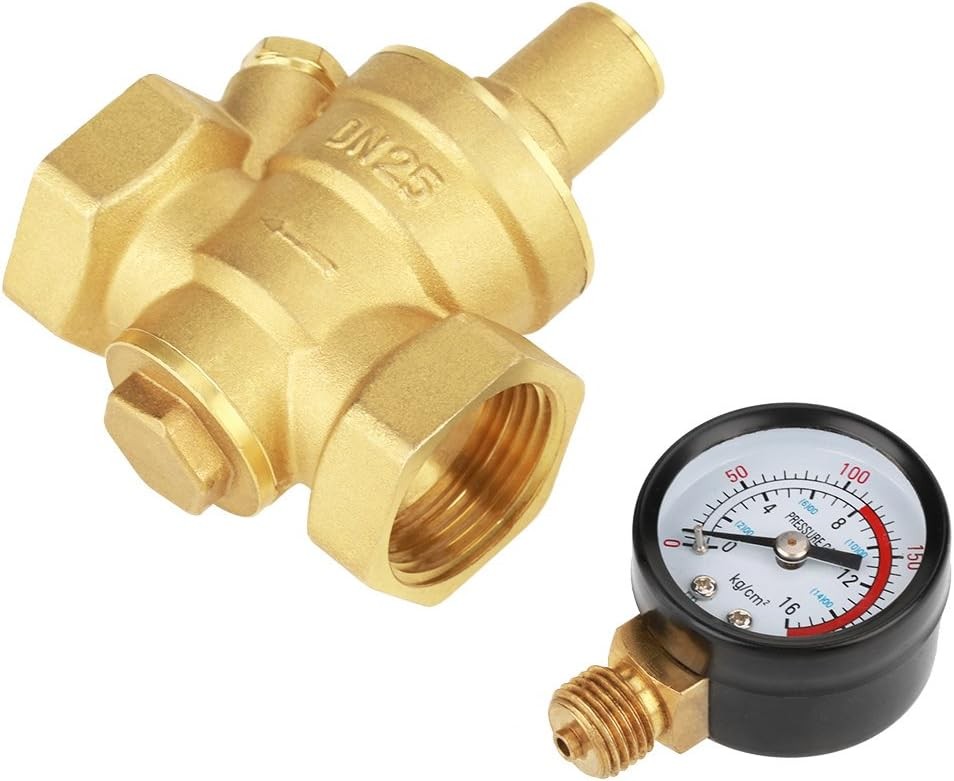 DN25 Water Pressure Regulator 1 inch Valve Brass...