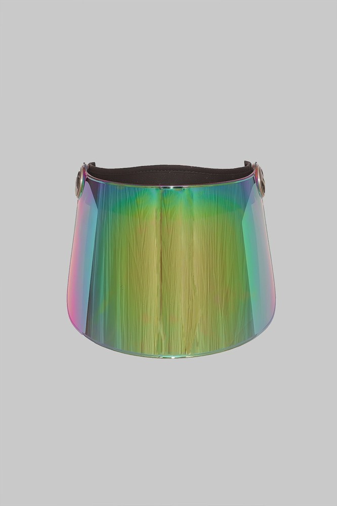 Iridescent Sun Protection Face Shield. Face Mask