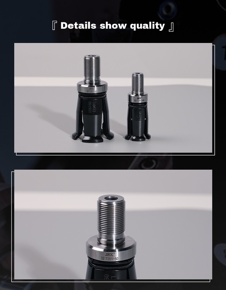 DIN50 Spindle Pull Claw CNC Gripper 4 Petal Female External Thread Tool Milling