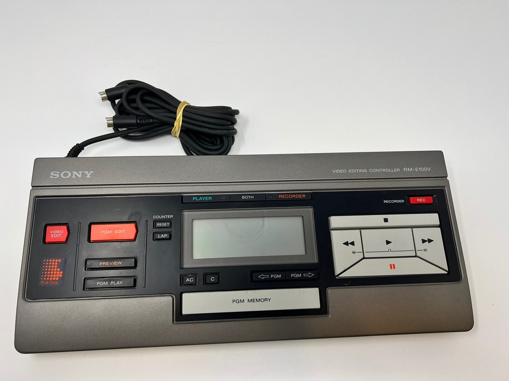 Vintage Sony Video Editing Controller, RM-E100V