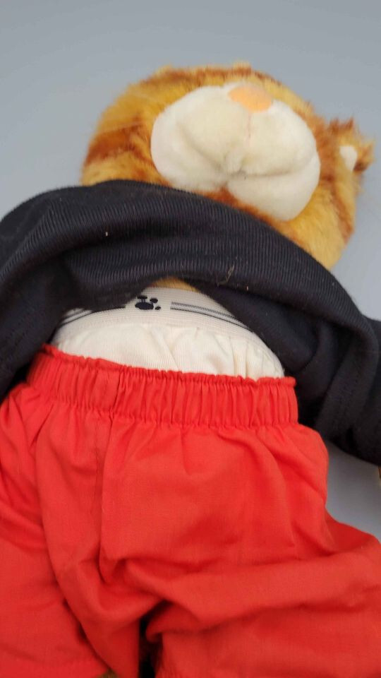 1997 Retired Dressed Chicks Rule Button Build A Bear Tabby Striped Cat 16"