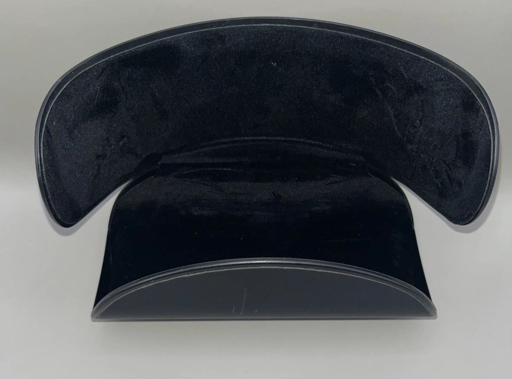 Armani Exchange Black Hard Shell Eyeglass Case AX Logo Clamshell Protector
