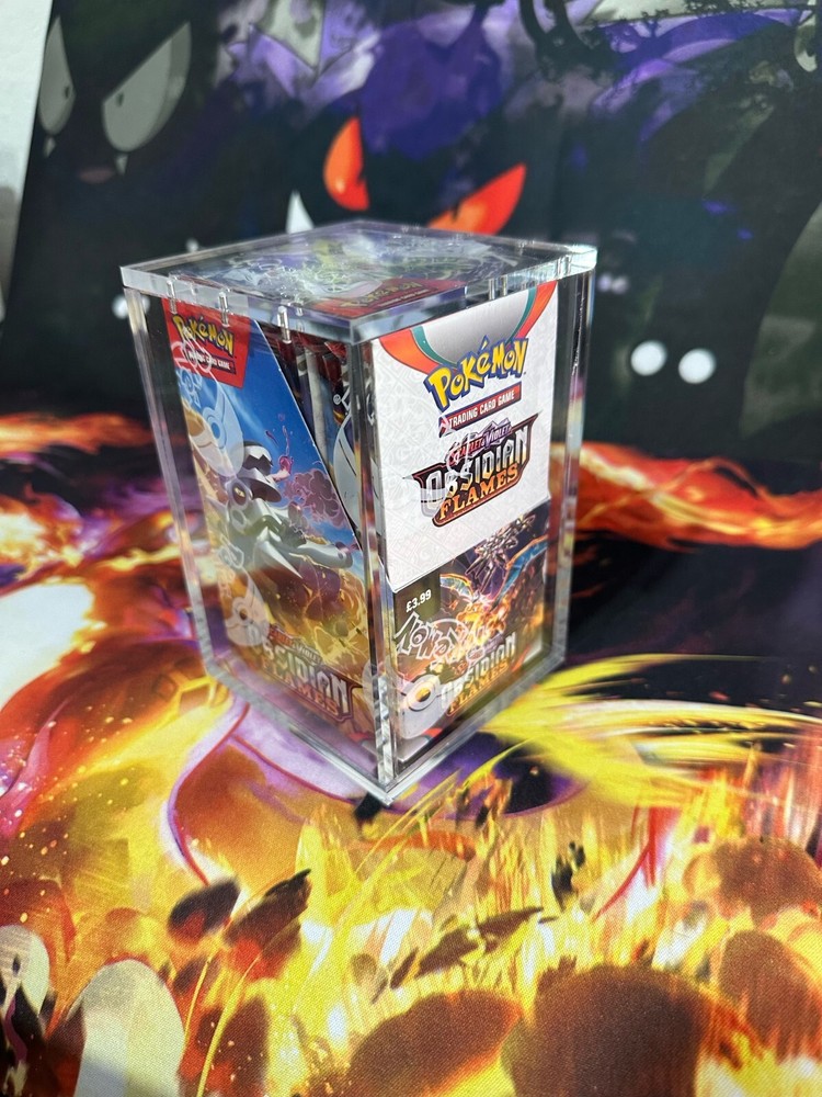 Pokemon HALF Booster Box Acrylic Display Case *Case Only!!*