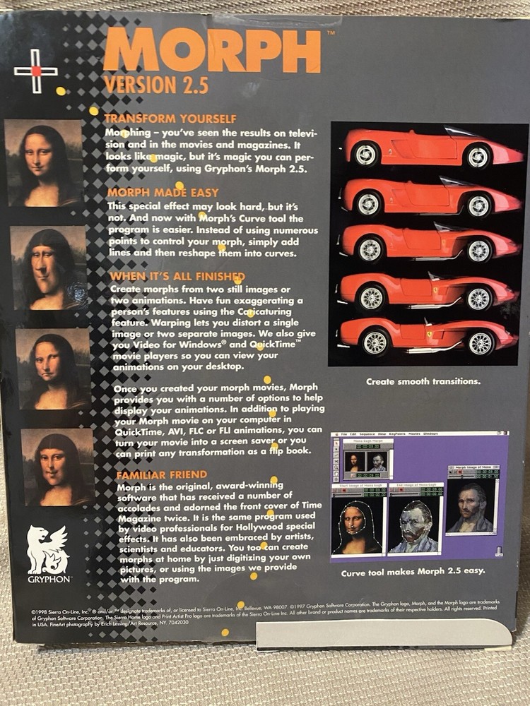 Morph Pro Print Artist Digital Program For Microsoft and Apple *** Vintage