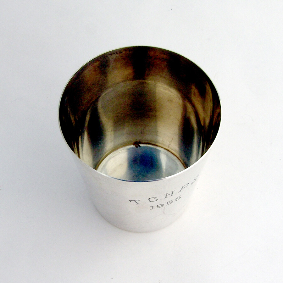Julep Cup Manchester Sterling Silver Mono TCHPS 1955
