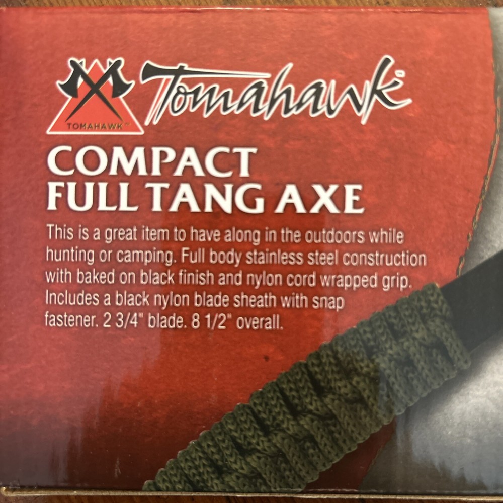 Tomahawk compact full tank Axe brand new