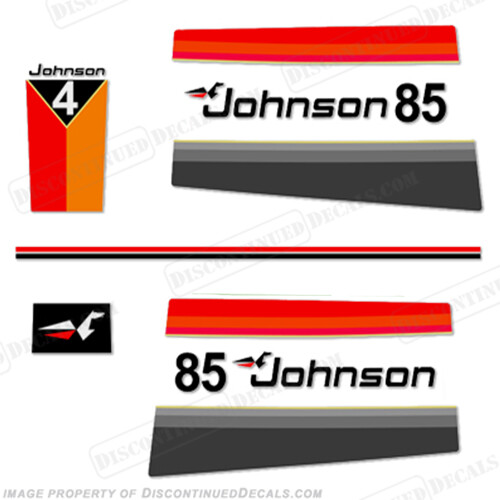 Fits Johnson 1977 85hp Decals