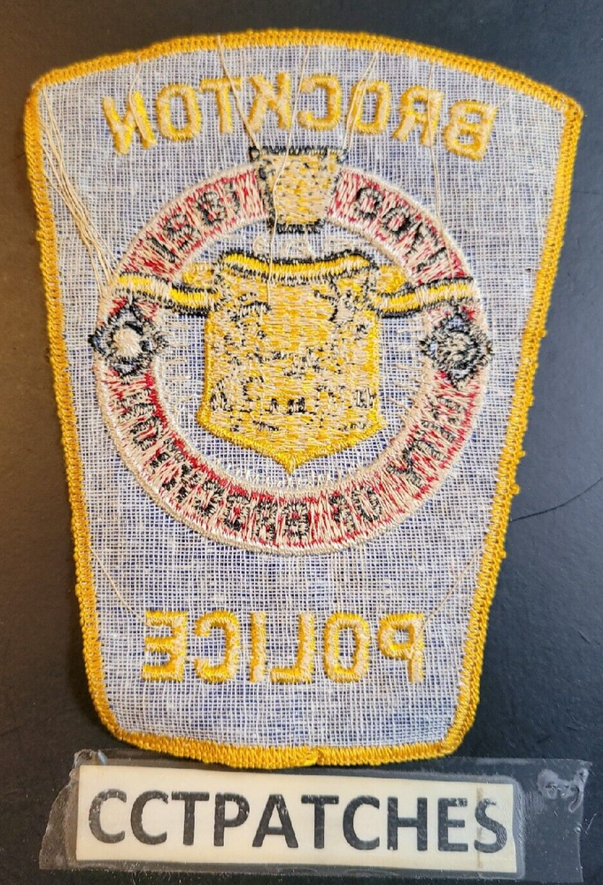 BROCKTON, MASSACHUSETTS POLICE SHOULDER PATCH MA