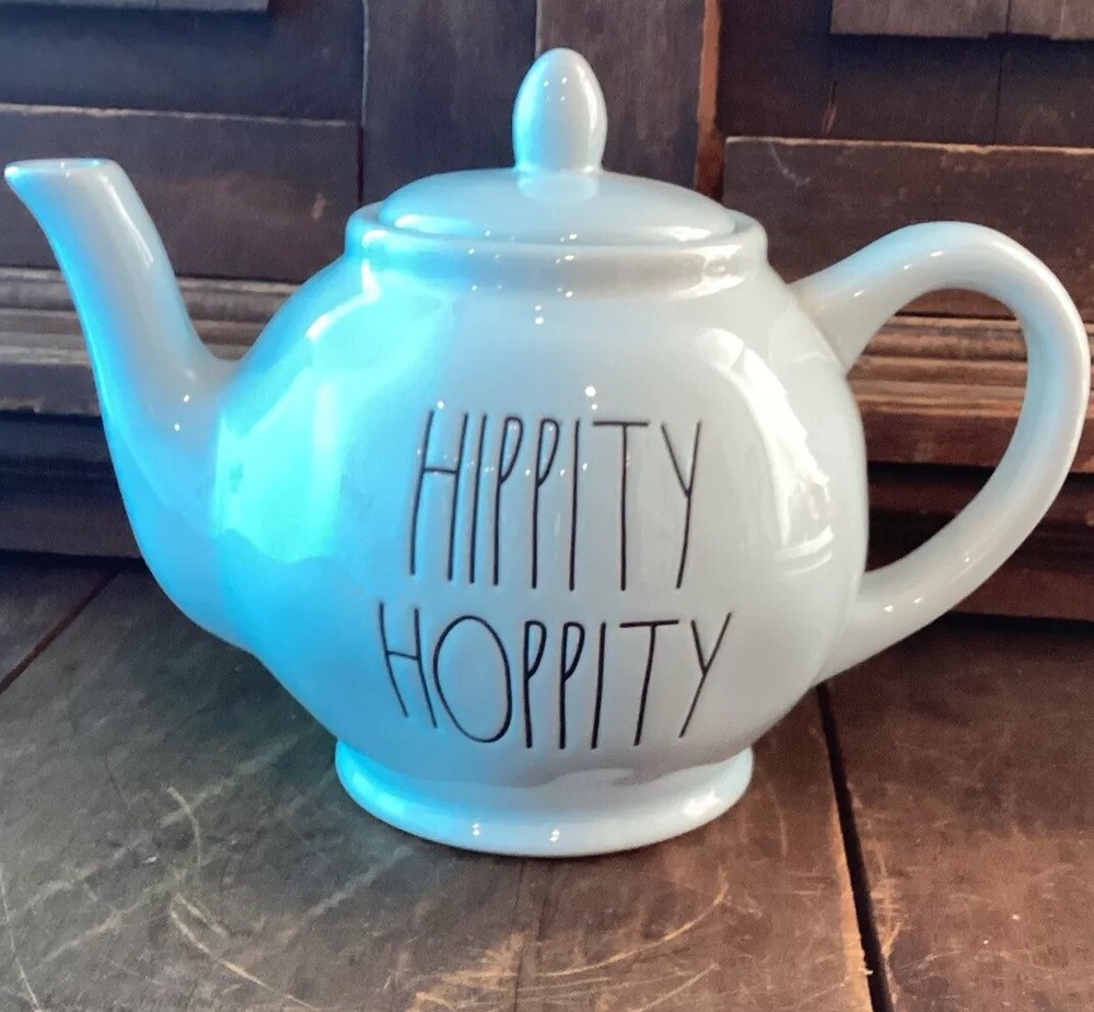 Rae Dunn Ceramic Hippity Hoppity Tea Pot