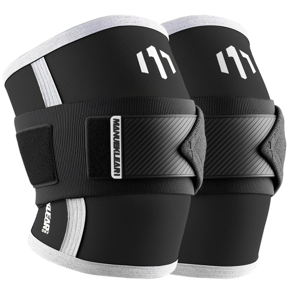 MANUEKLEAR Adjustable Compression Elbow S(10.23-11.02 IN), Obsidian Black