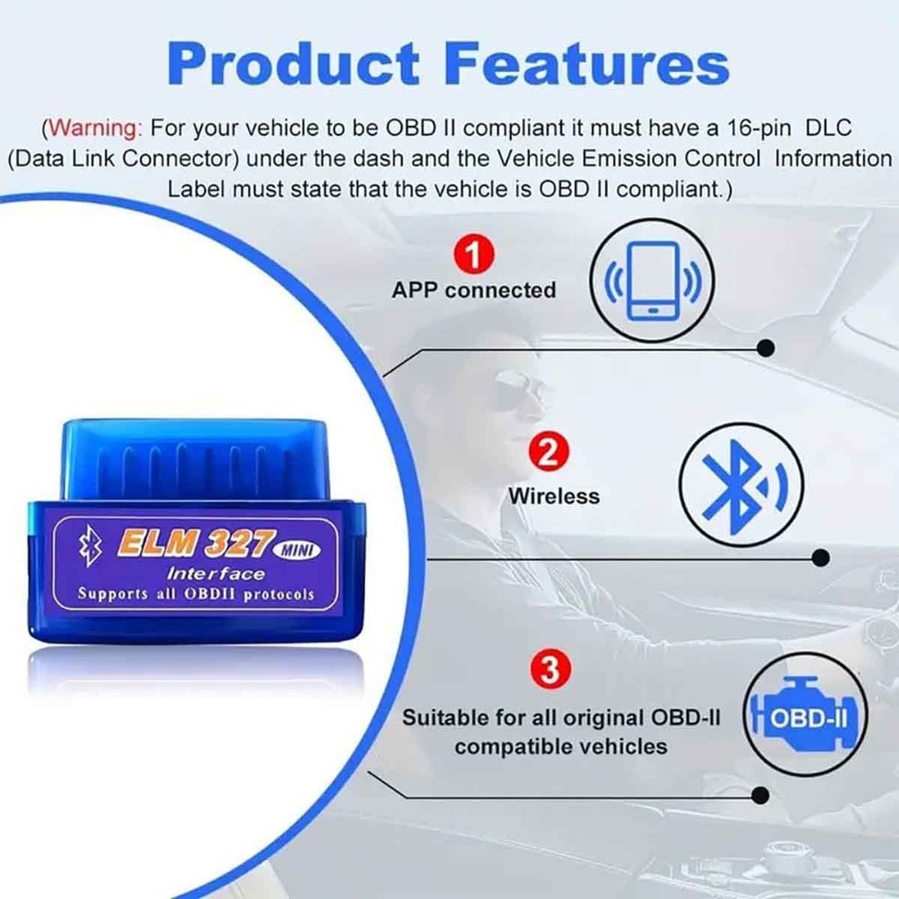 Automotive OBD2 Scanner OBD Code Reader Car Diagnostic Tool Check Engine Fault