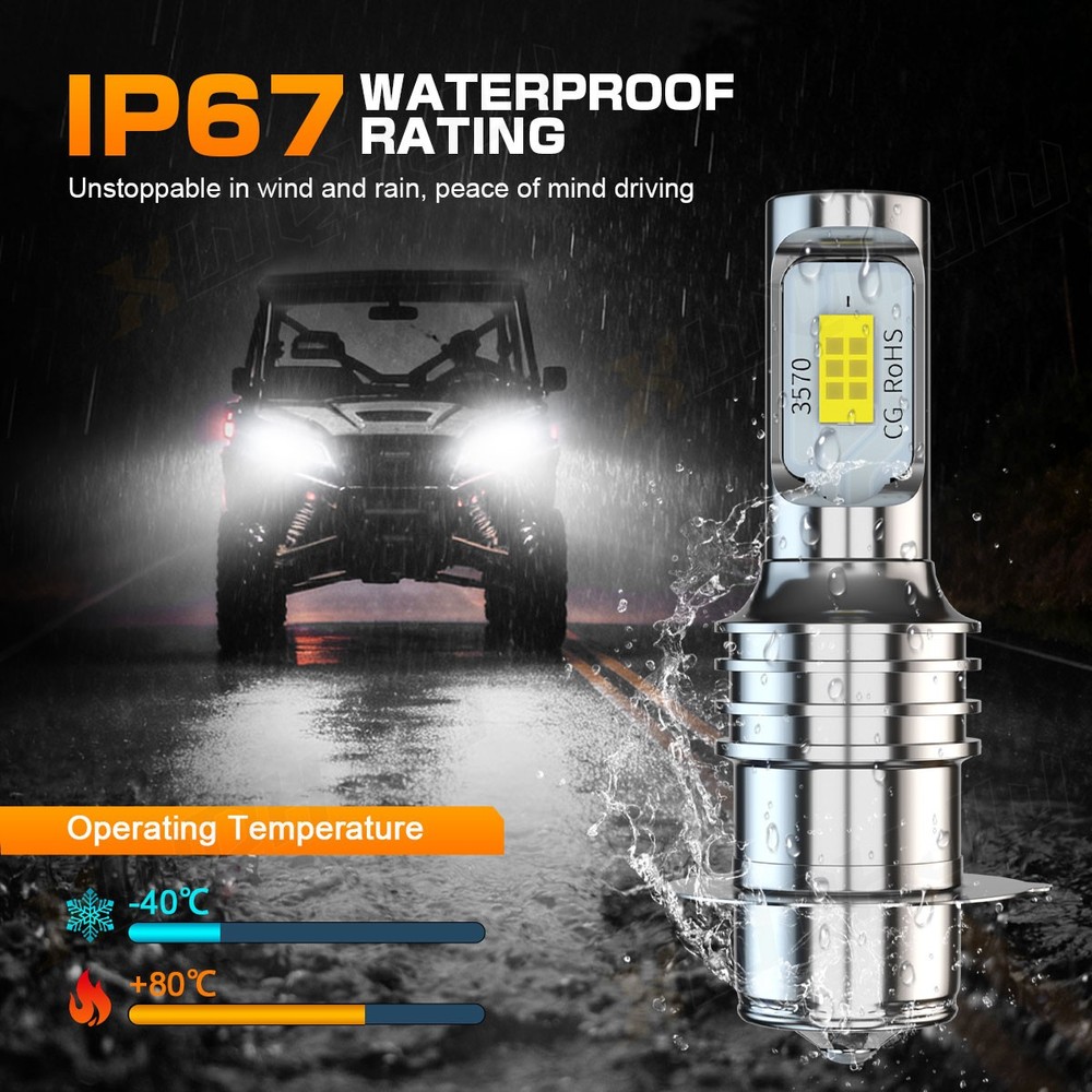 Super LED DC Light Bulb for Honda CRF230F 2003–2010 6000K White