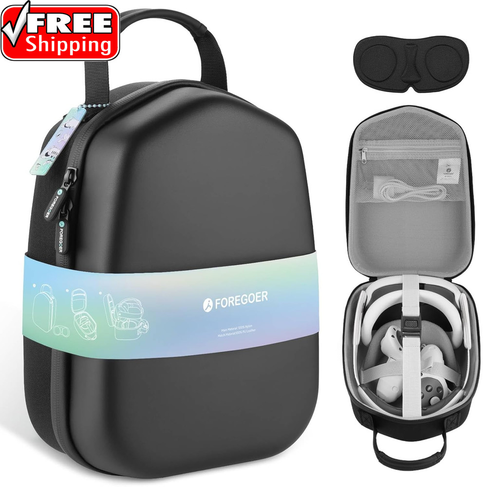 Hard Carrying Case Compatible with Meta Quest 3S/Quest 3/Oculus Quest 2 Official