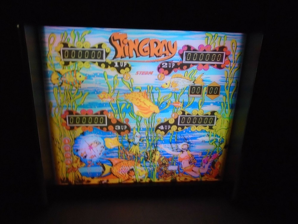 Stern Stingray Pinball Head LED Display light box