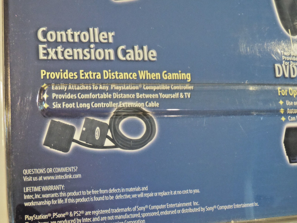 Intec Accessory Controller Pak Bundle for Playstation 2 PS2 Multitap Remote -New