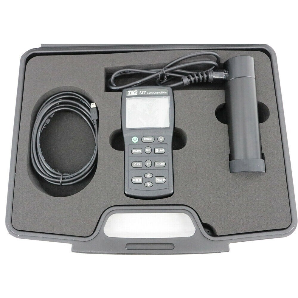 TES-137 Luminance Meter Dual Display 4-digit LCD Lux Meter TES137 Light Meter