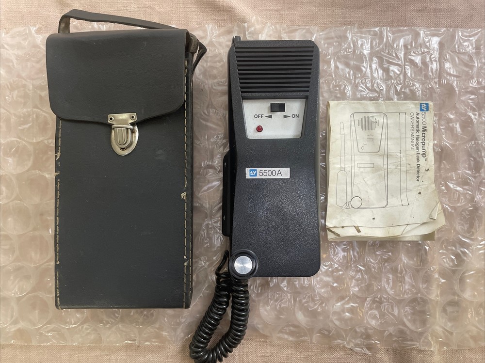 Vintage TIF 5500A MicroPump Automatic Halogen Leak Detector *With Case & Manual!