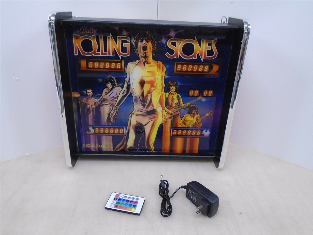 Bally Rolling Stones Pinball Head LED Display light box