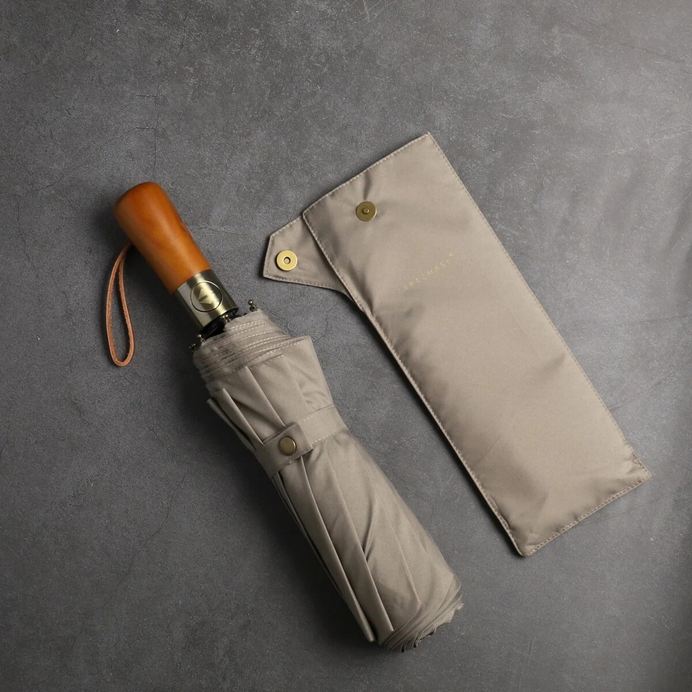 Luxury Automatic Golf Umbrella 115cm Windproof Double Layer Business Style 2024
