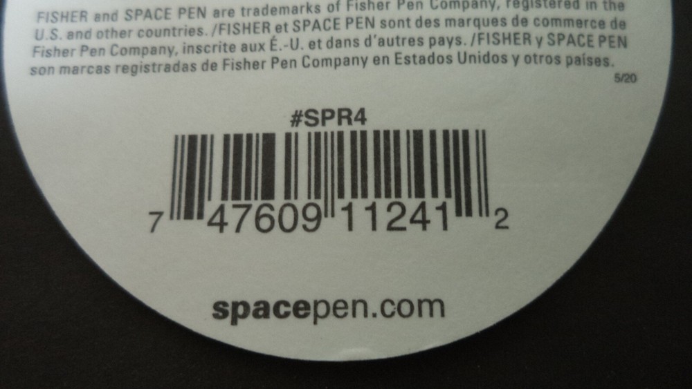 Fisher Space Pen Refill SPR1 Pressurized Cartridge BLACK Ink MEDIUM Point REFIL