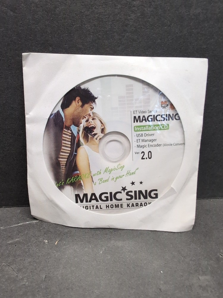 Installation CD Disc  - For Magic Sing karaoke system model ET19KV