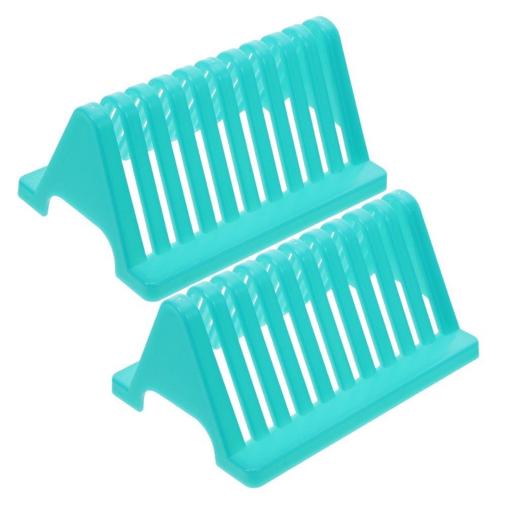 2pcs Microscope Slides Holder: Laboratory Drying Holder - Plastic Slide Storage
