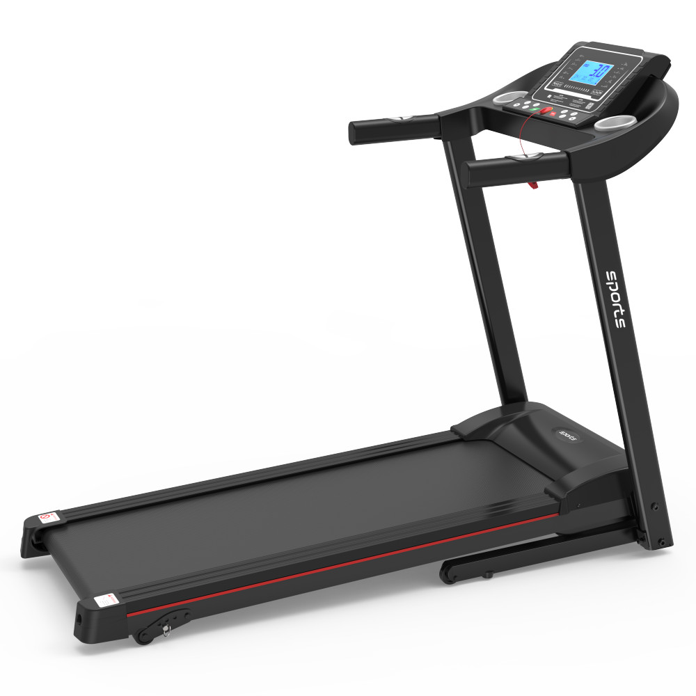 Foldable Incline Treadmill Folding Running Home Workout 5" LCD Screen Bluetooth