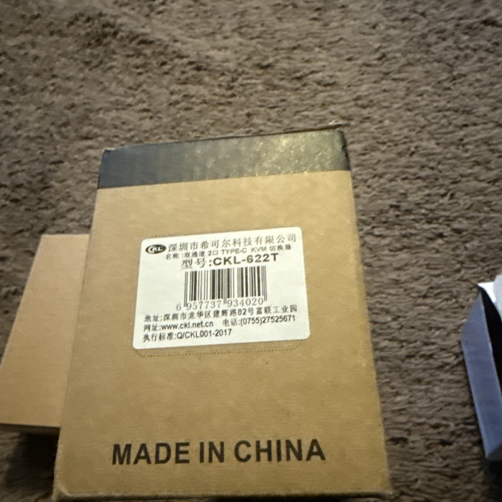 Type-C KVM CKL -622T Switch, 2 Computers, HDMI, New