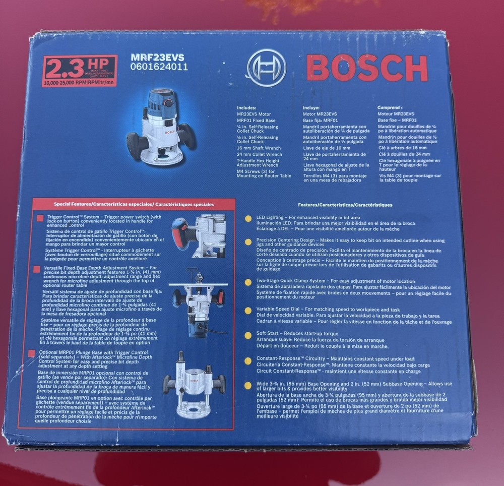 Bosch MRF23EVS 2.3 HP Electronic Fixed Base Router