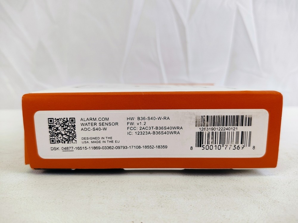 Alarm.com ADC-S40-W Water Sensor NEW/SEALED