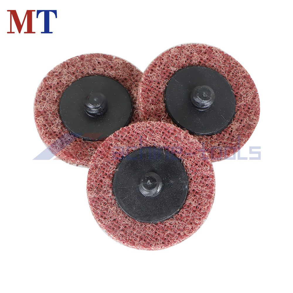 50 Pack Medium Surface Conditioning Discs 2" Roll Lock Die Grinder Sanding Pads