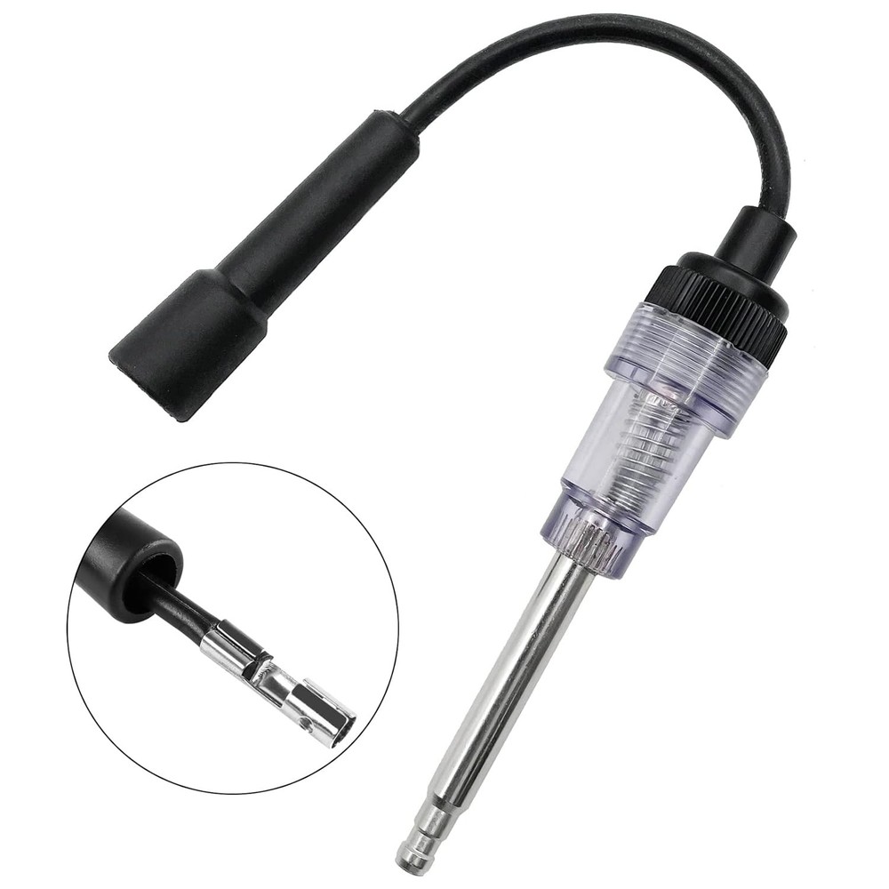 2PCS Spark Plug Tester, Engine Ignition Coil Tester Straight Boot Ignition Test